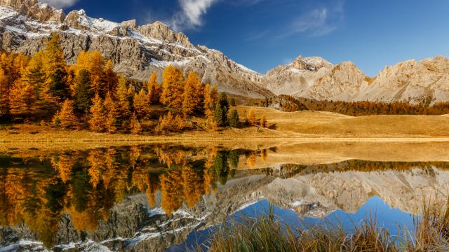 Lac Miroir Automne Ceillac