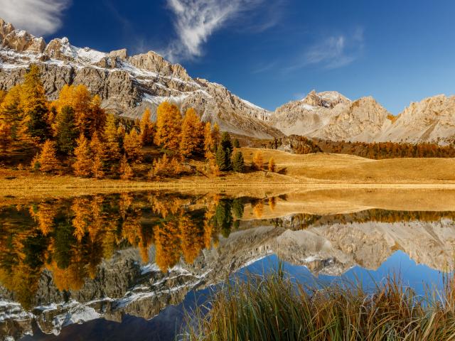 Lac Miroir Automne Ceillac