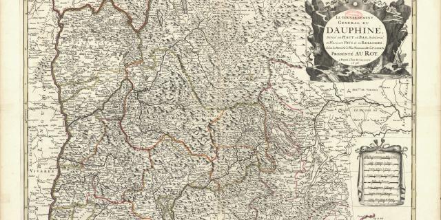 Carte du Dauphiné de 1696