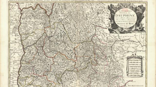 Carte du Dauphiné de 1696