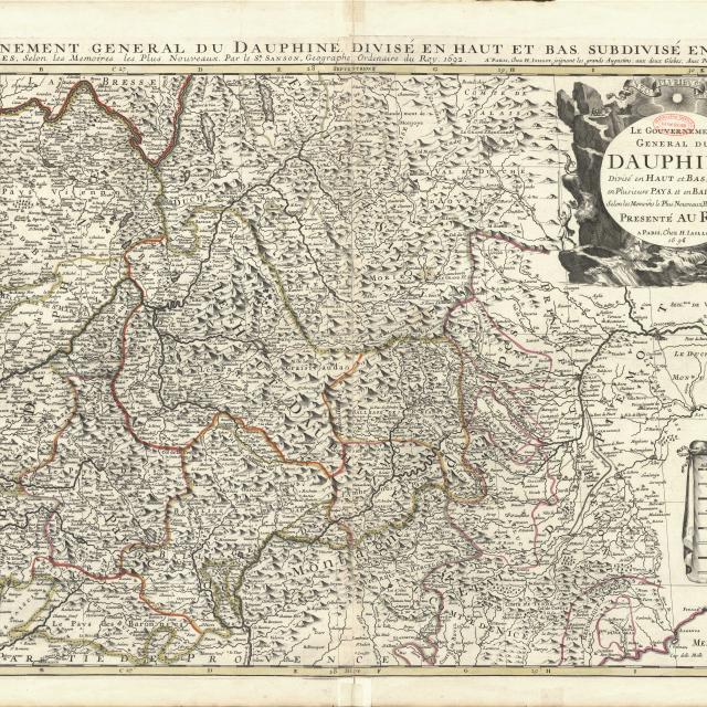 Carte du Dauphiné de 1696