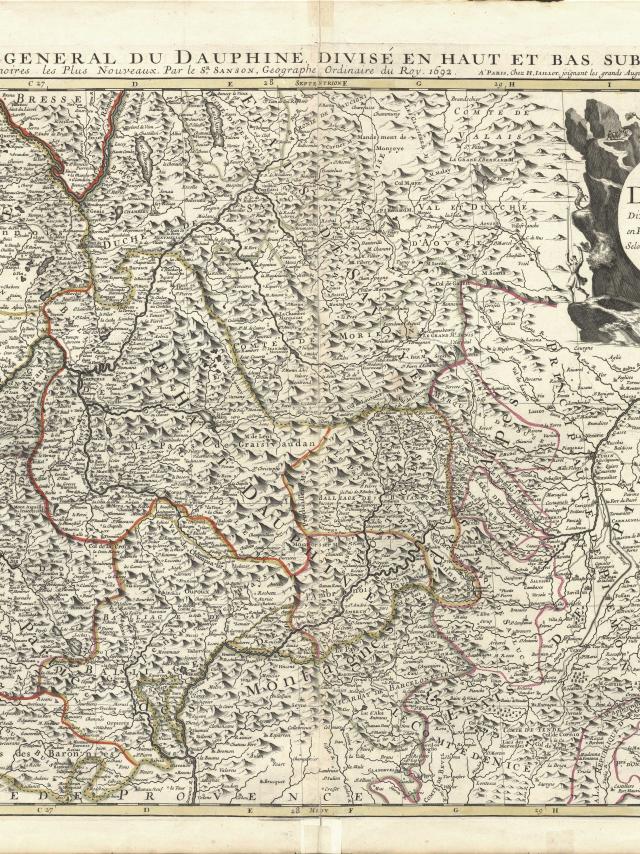 Carte du Dauphiné de 1696