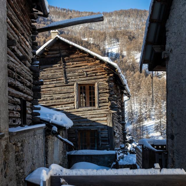 Les fustes de Molines sous la neige