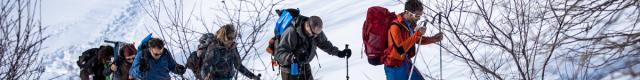 Montée au refuge de la Blanche en raquettes