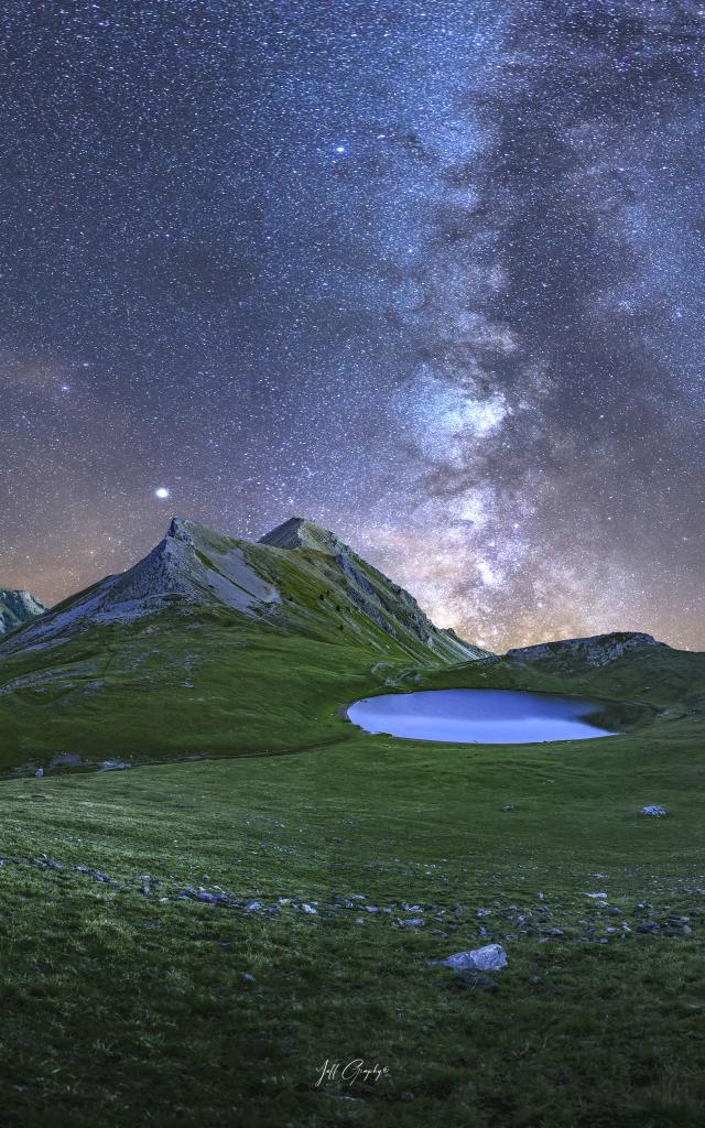 Lac De Souliers Sous La Voie Lactee