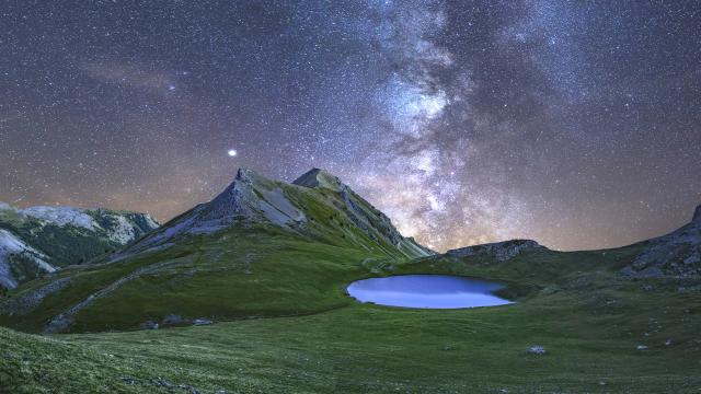 Lac De Souliers Sous La Voie Lactee