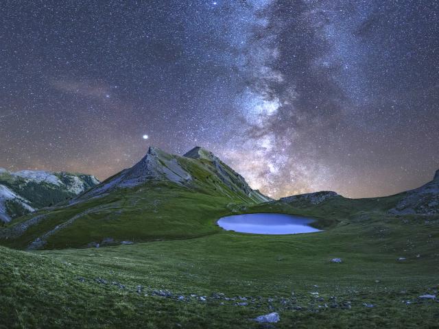 Lac De Souliers Sous La Voie Lactee