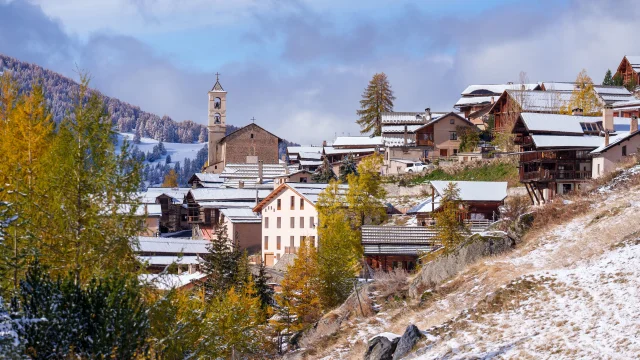 Saint-Véran aux premières neiges