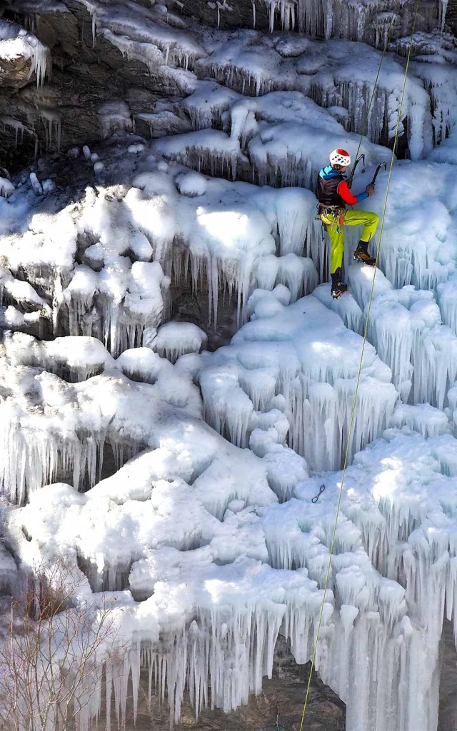 Cascade De Glace Alpinisme Glace