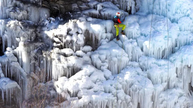 Cascade De Glace Alpinisme Glace