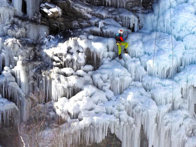 Cascade De Glace Alpinisme Glace