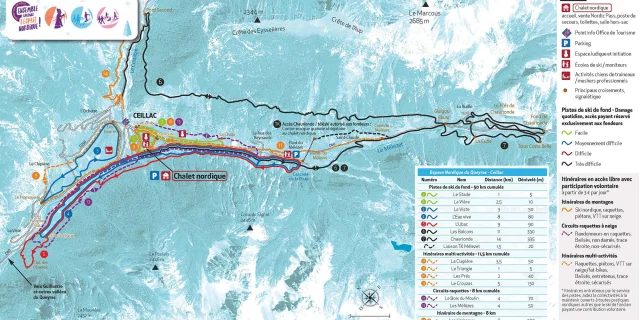 Plan Ski Nordique Ceillac 05