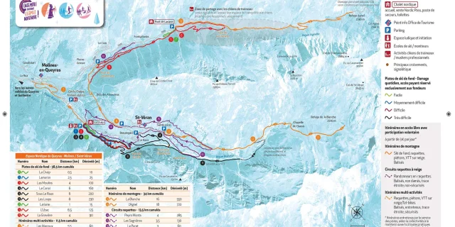 Plan Ski Nordique Molines St Veran 05